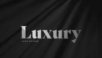 Silver Foil Logo Mockup