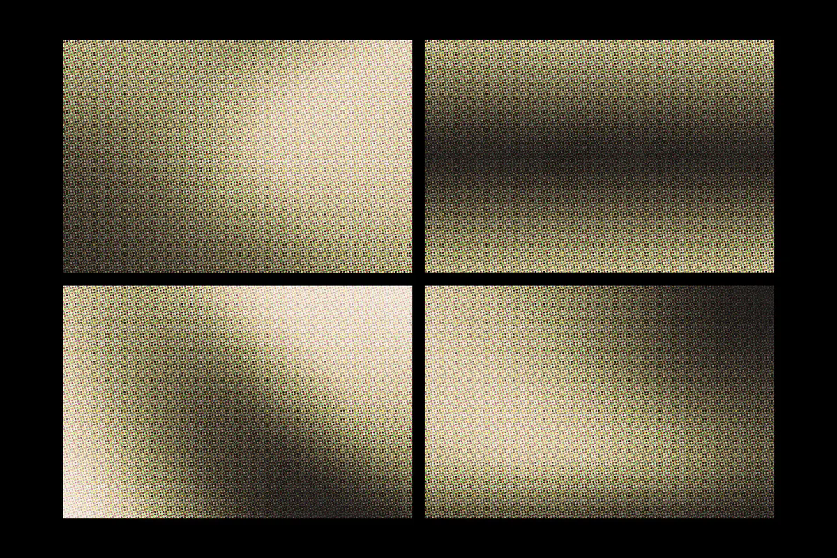 Color Halftone Gradient Textures