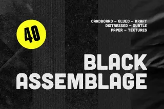 Black Assemblage: Paper Textures