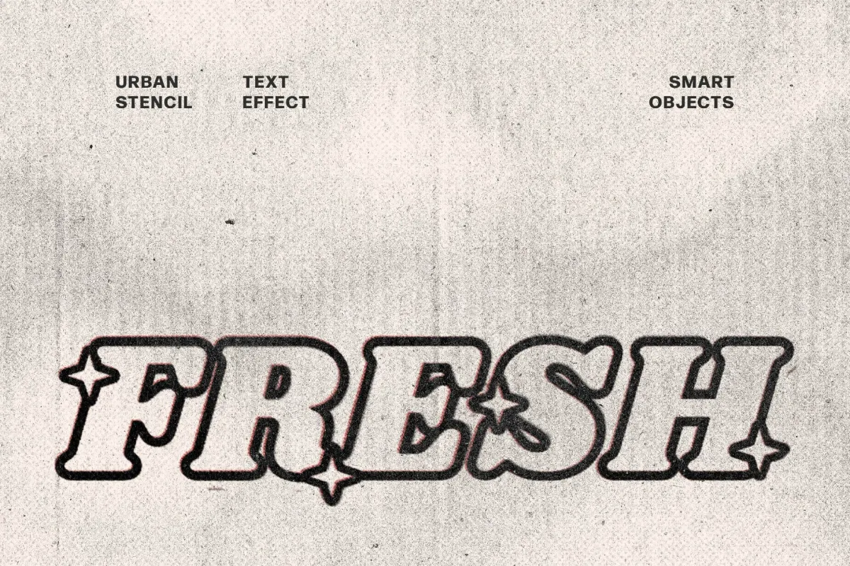 Urban Stencil Text Effect