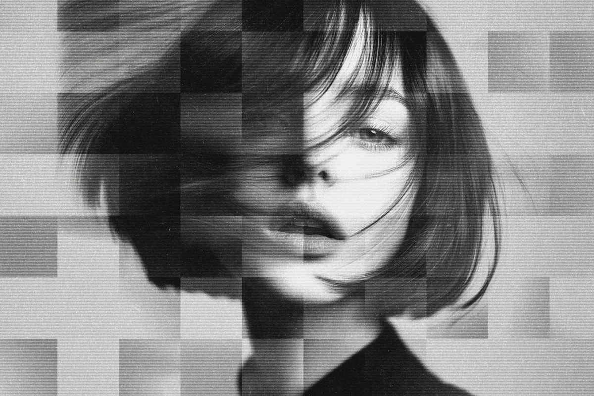 Square Mosaic Blur Effect