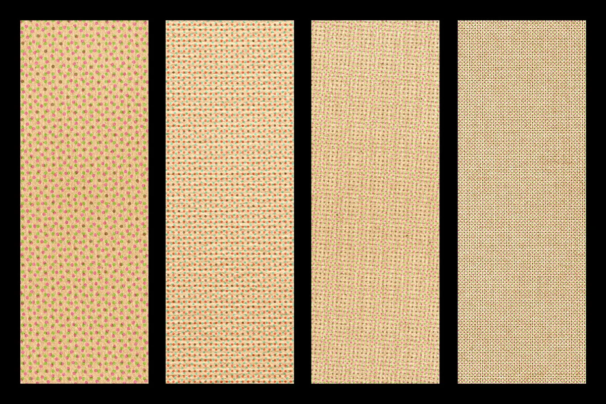 Kraft Riso Color Halftone Texture