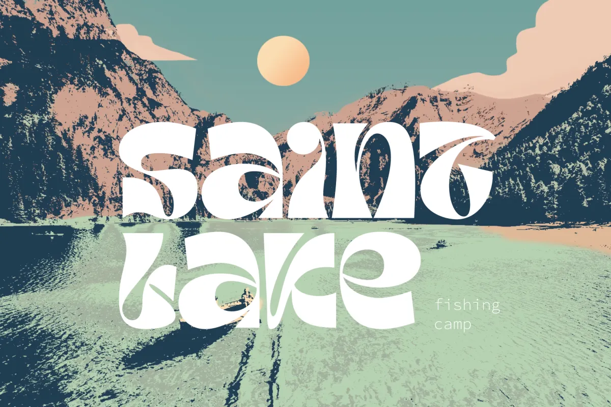 Tanamera - Psychedelic Display Font