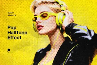 Pop Art Halftone Effect