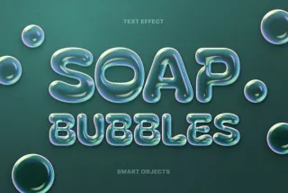 Soap Bubbles Text Effect