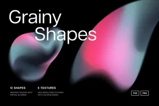 Soft Gradient Texture Shapes