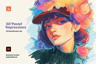 Oil Pastel Illustrator Brushes