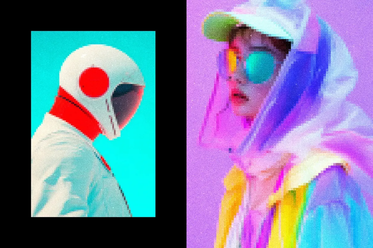 Pixel Photo Effect