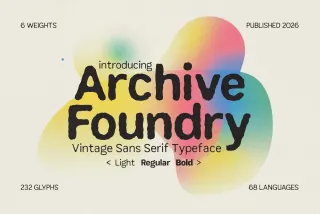 Archive Foundry - Vintage Hand Drawn Font