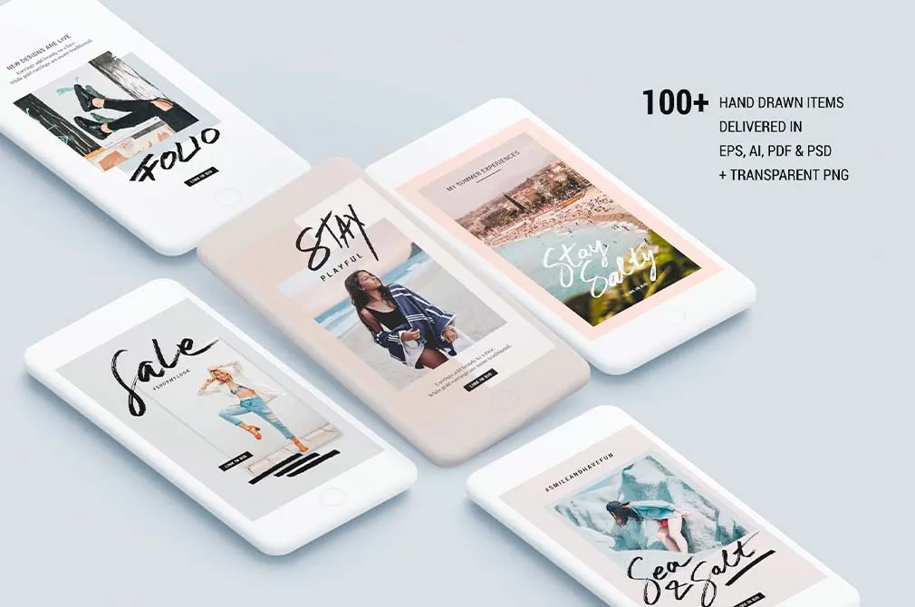 CANVA Instagram Hand-Drawn Stories