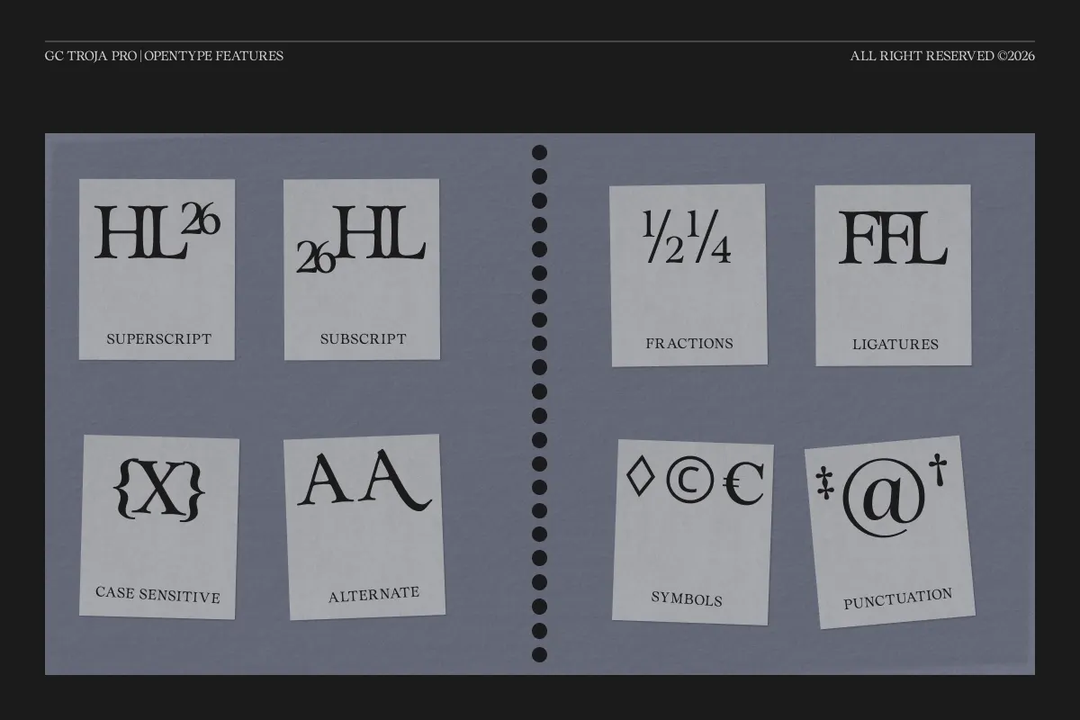 GC Troja Pro - Luxury Classic Serif Font