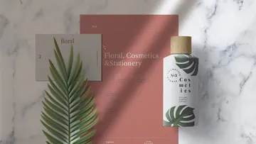 Fern Stationery Mockup Scene