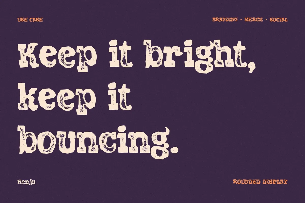 Renju Grunge-Style Font