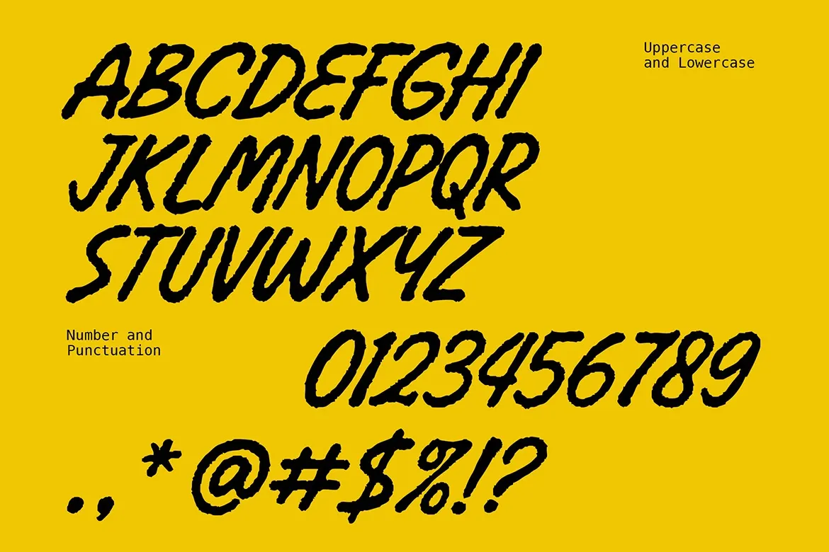 Cheria - Rough Handcrafted Brush Font