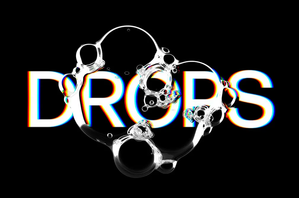 Water Drops Text Effect