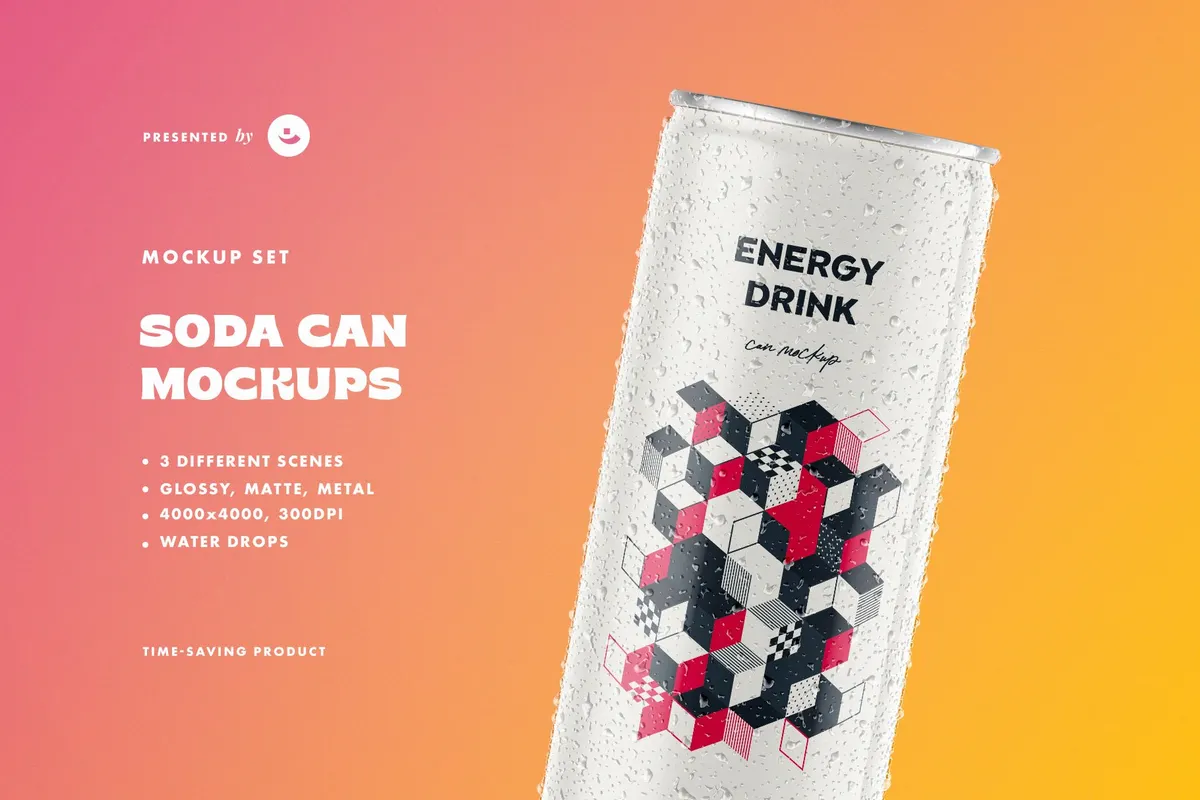 Soda Can Mockups