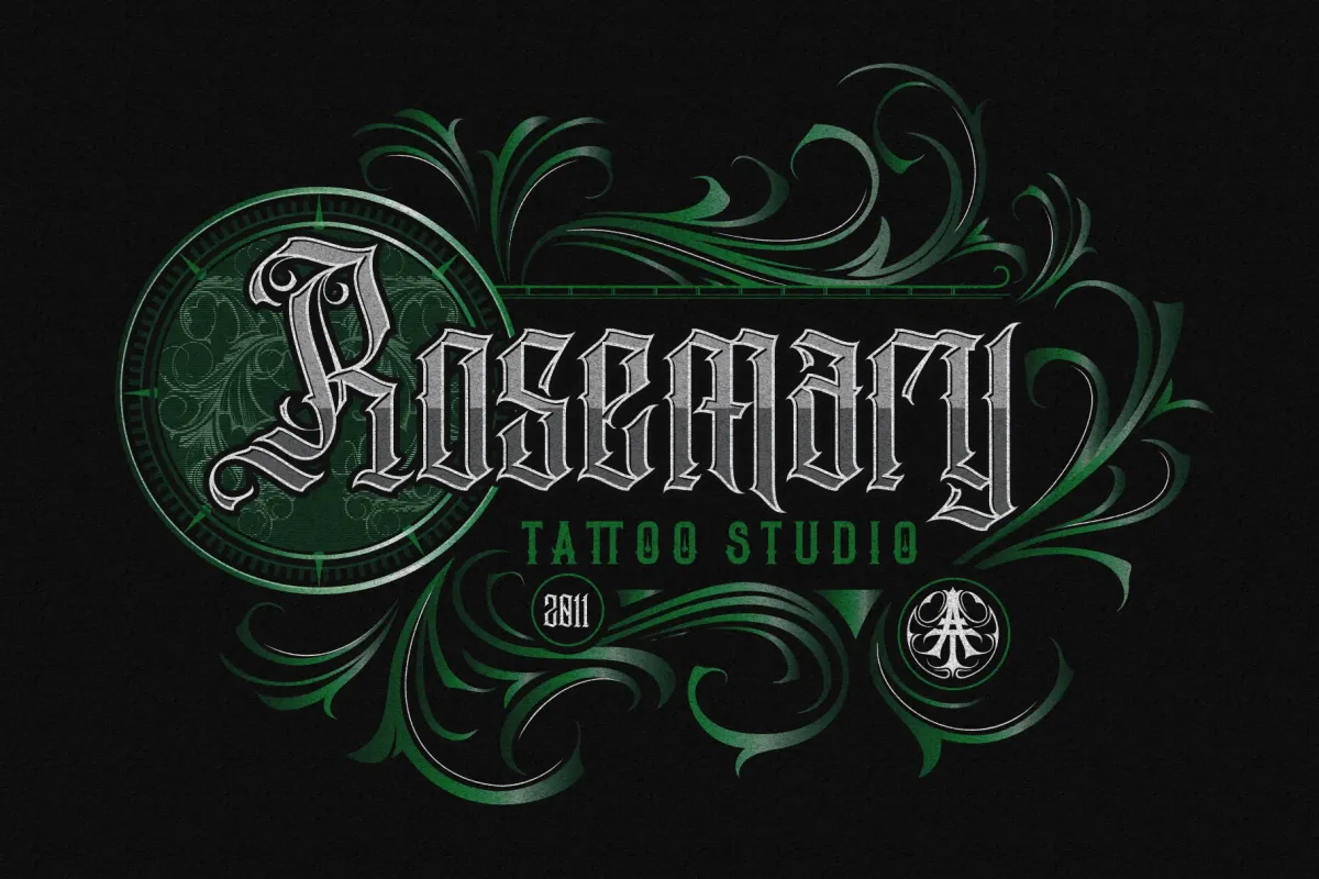 Aihet Script - Vintage Blackletter Font