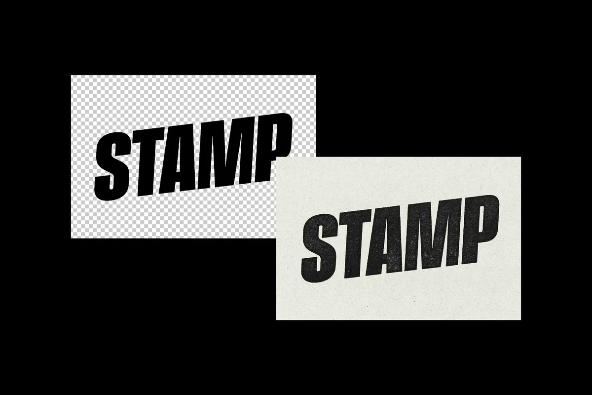Stamp Print Text Effect