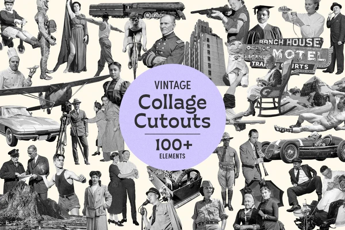 Vintage Collage Cutouts Collection