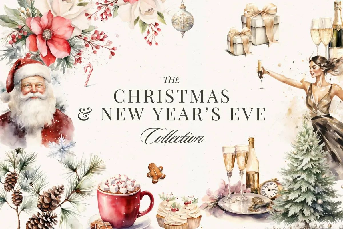 Christmas Watercolor Collection