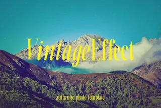 Authentic Vintage Landscape Effect