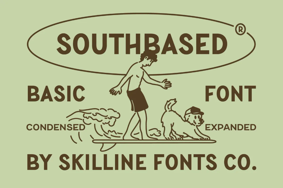 Southbased - Geometric Sans Serif Font Family