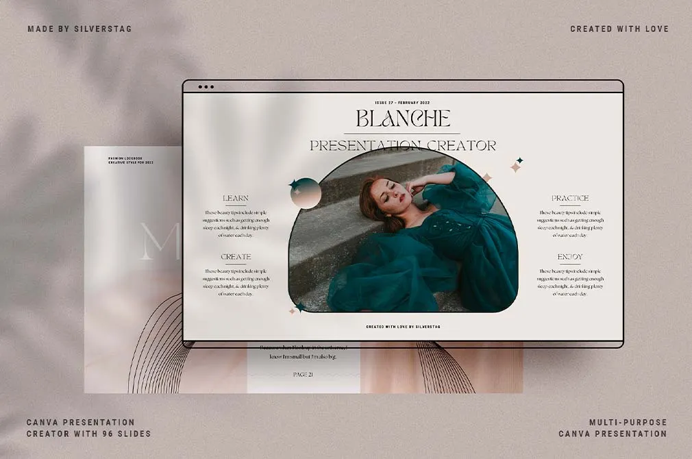 Blanche Canva Presentation Creator