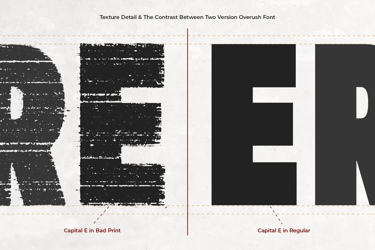 Overush - Distressed Sans