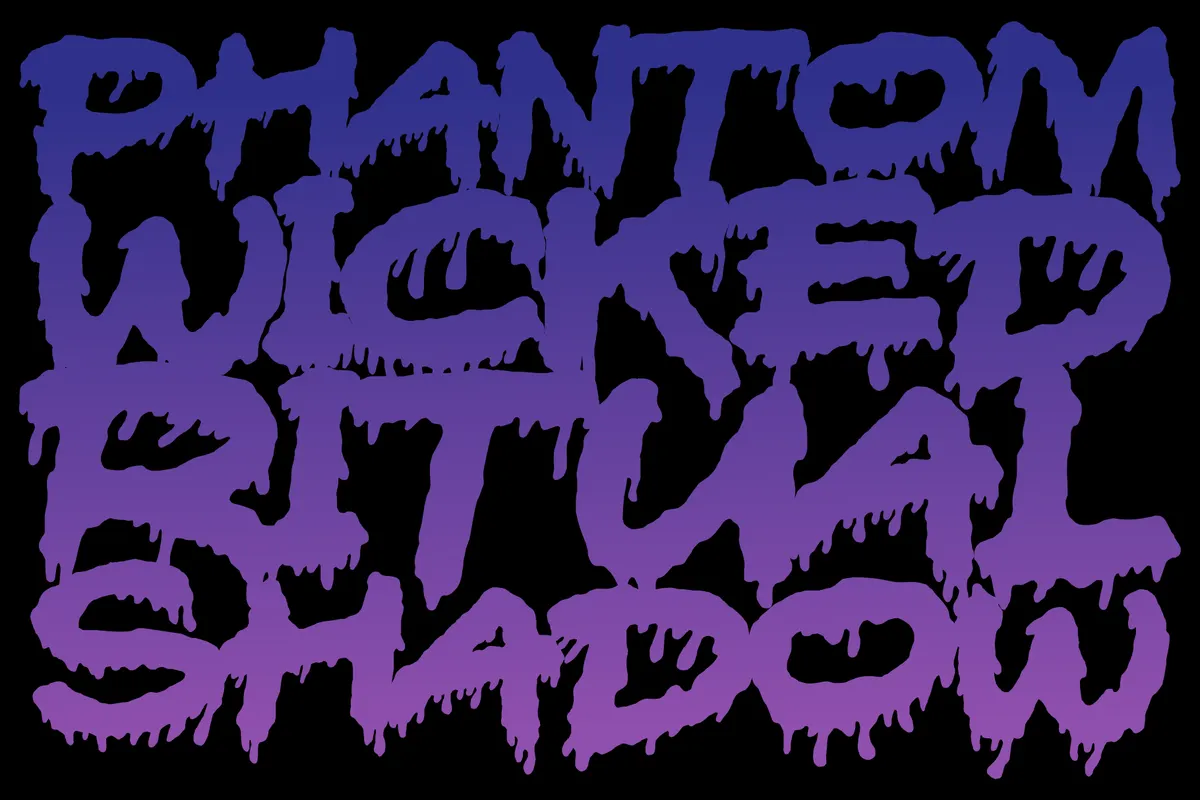 Shade Whisper - Dripping Horror Halloween Font