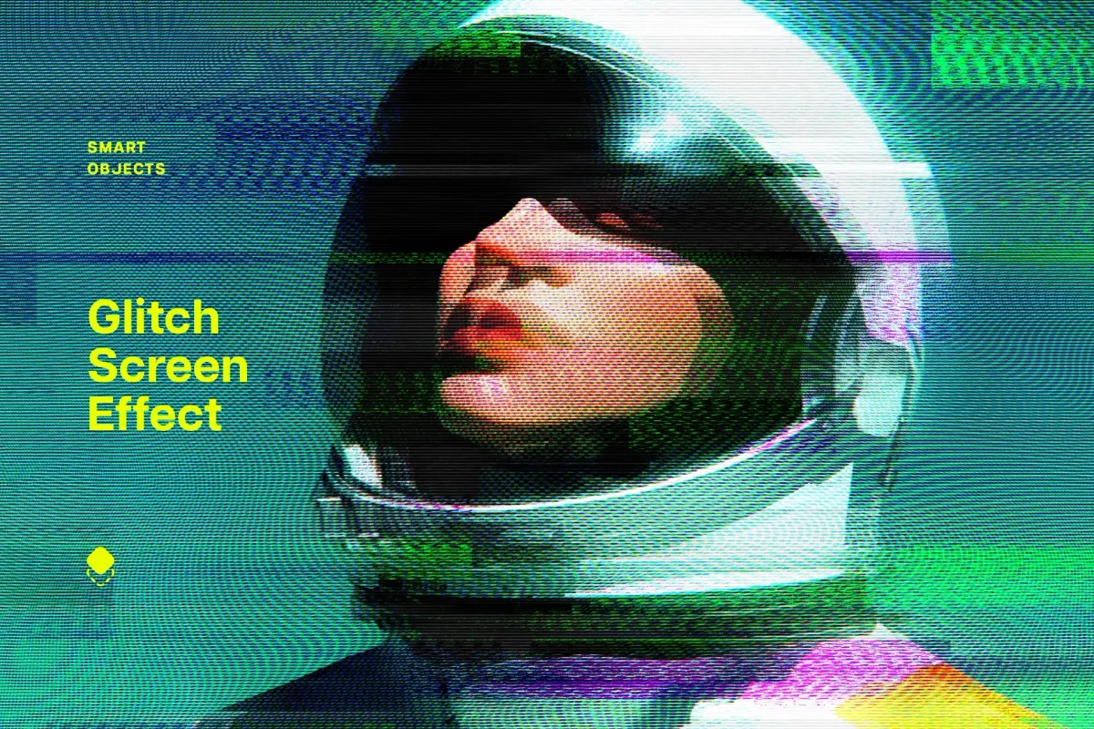 Screen Glitch Photo Effect