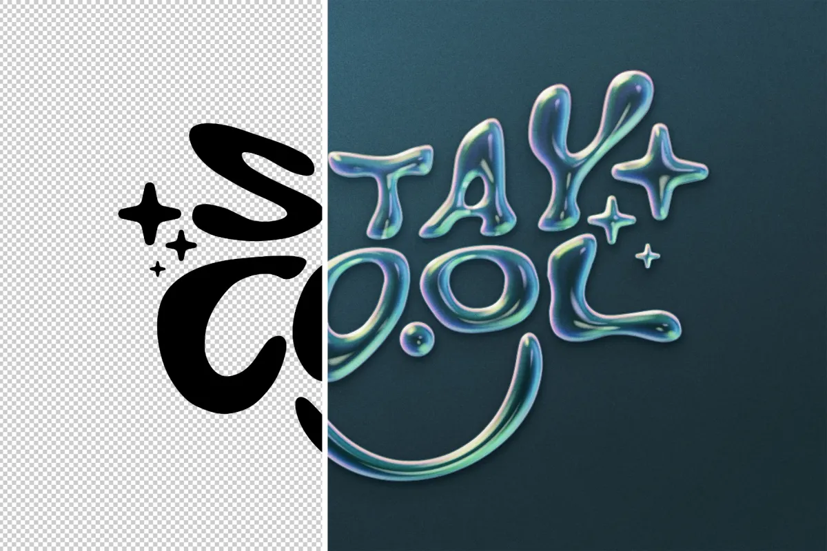 Soap Bubbles Text Effect