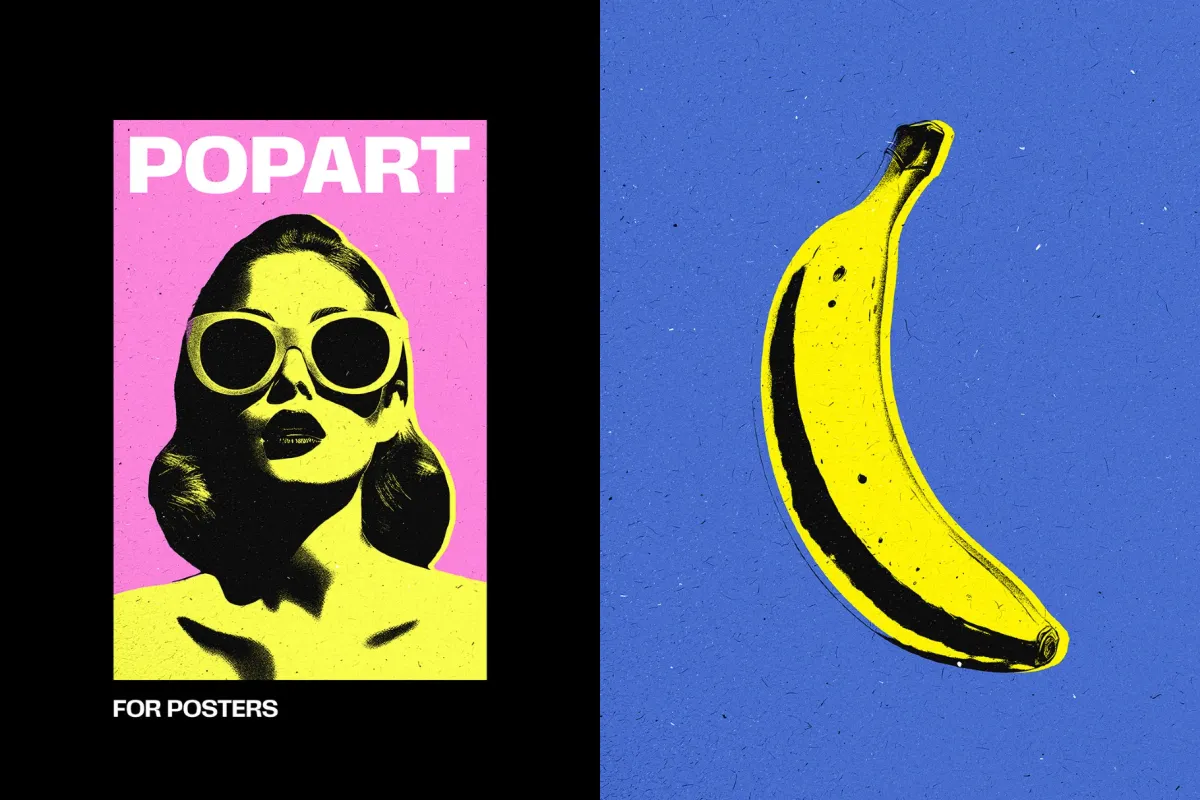 Pop Art Cartoons Poster Effect