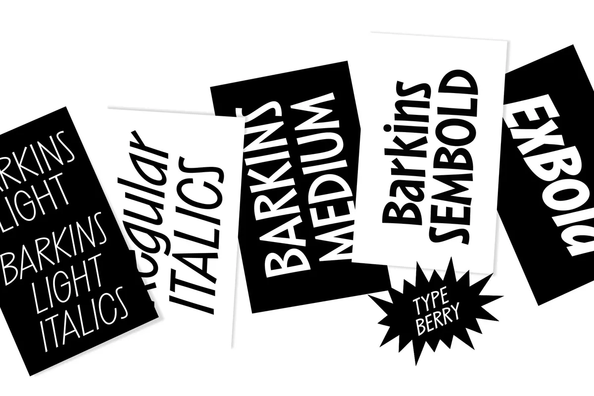 Barkins - Playful Sans Serif Font Family