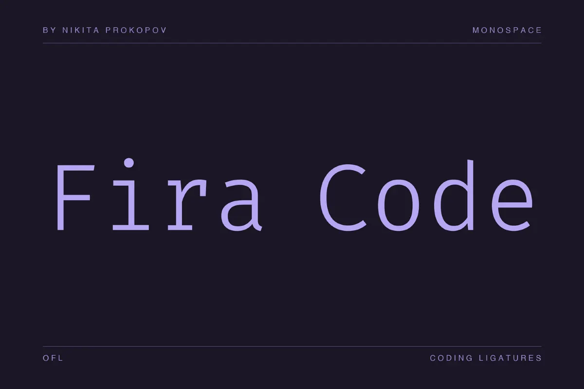Fira Code - Monospace Font Family