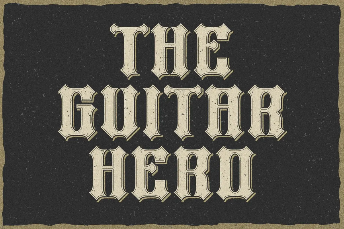 Heavy Force a Sharp Display Font