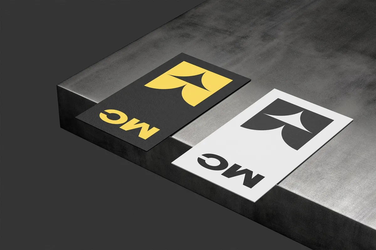 90x50mm Business Cards Mockup