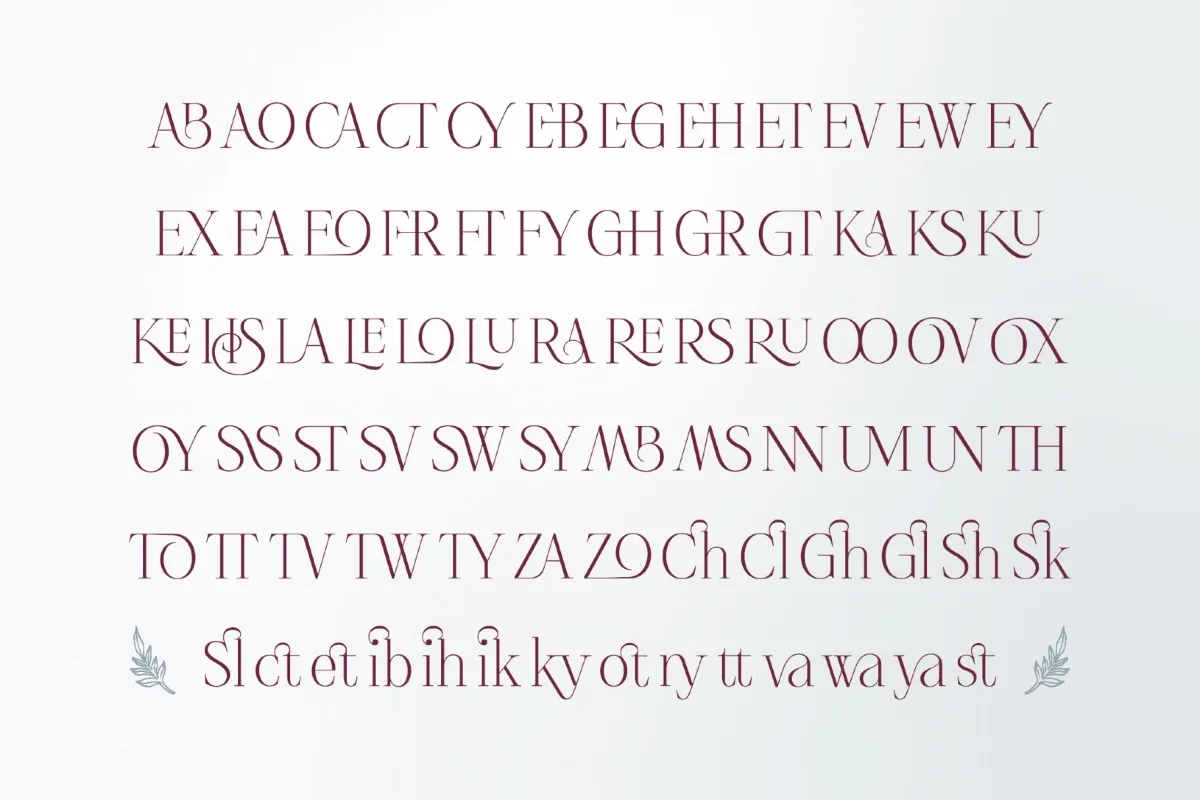 Rose & Asmora - Ligature Serif Font