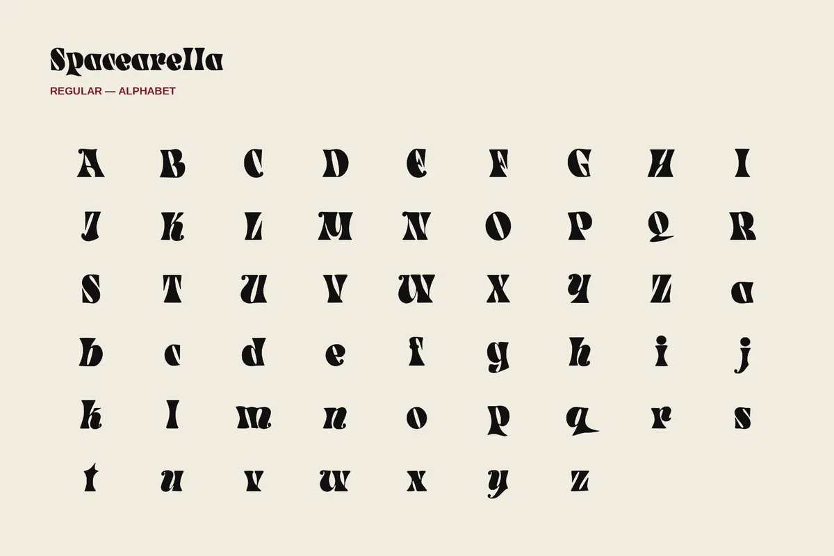 Spacearella - 70s Font
