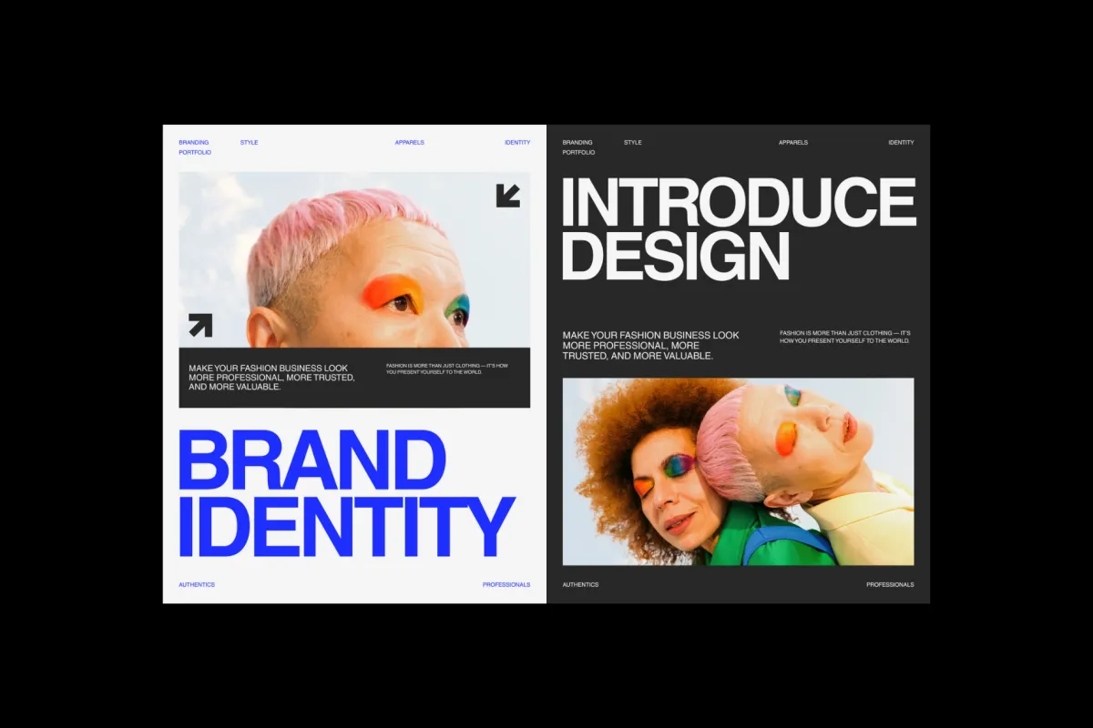 Colorful Brand Identity Social Media Bundle