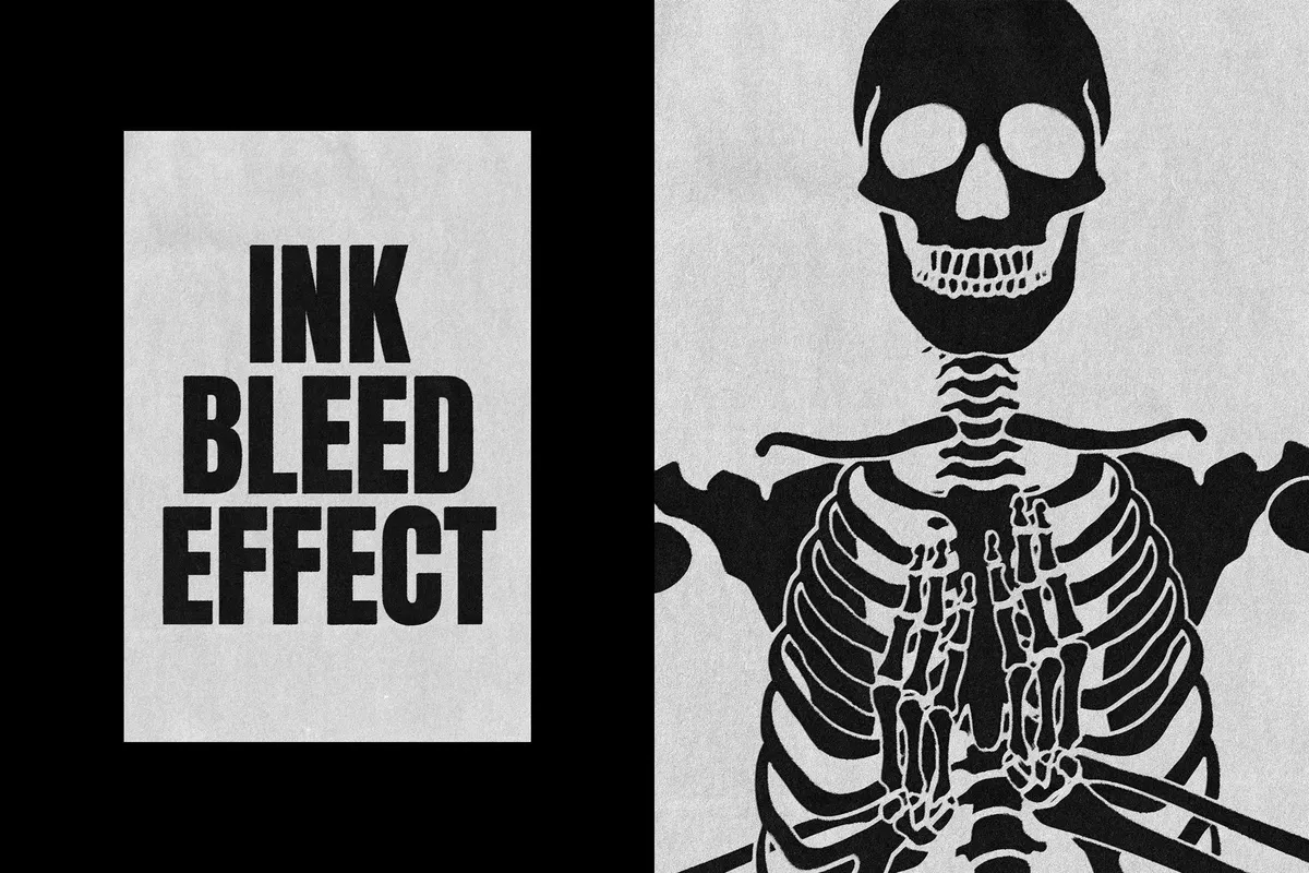 Ink Bleed Text & Logo Effect