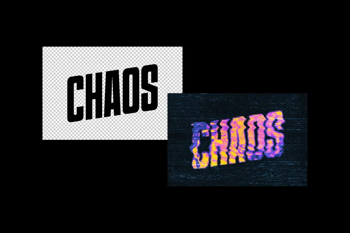 Infrared Glitch Text Effect