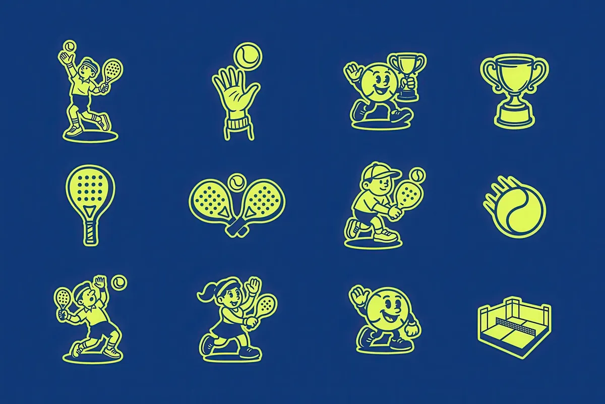 Padel Vector Graphics Collection