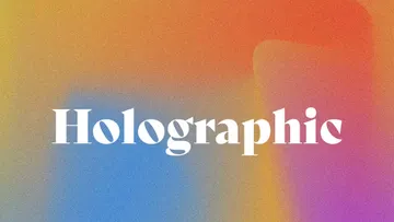 Holographic Grainy Backgrounds