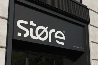 Retail Storefront Sign Mockup