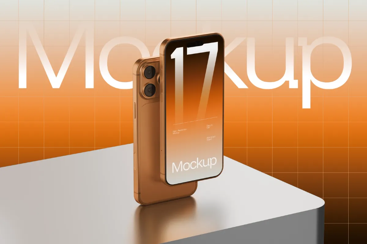 Elegant Iphone 17 Mockup