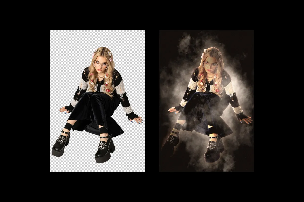 Dramatic Smoke Photo Effect