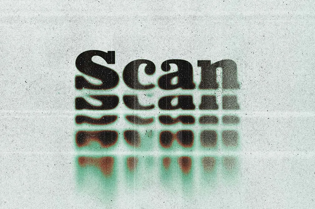 Messy Print Text & Logo Effect
