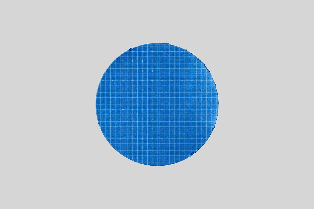 Distressed Round Sticker Mockup