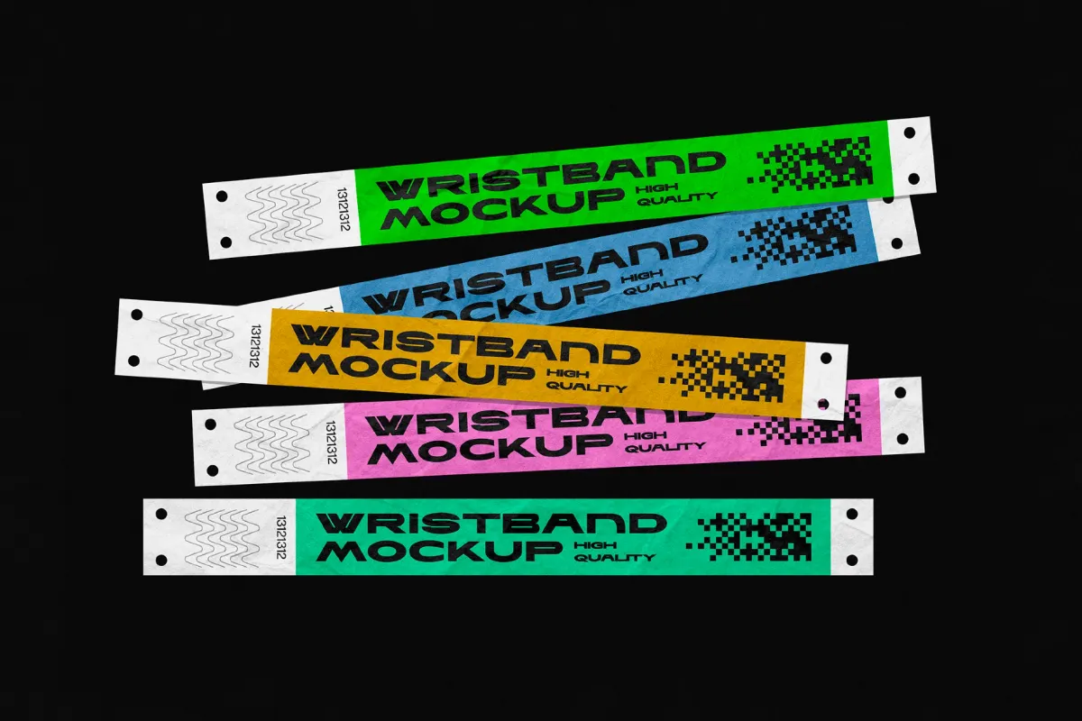 Event Wristband Mockups Bundle