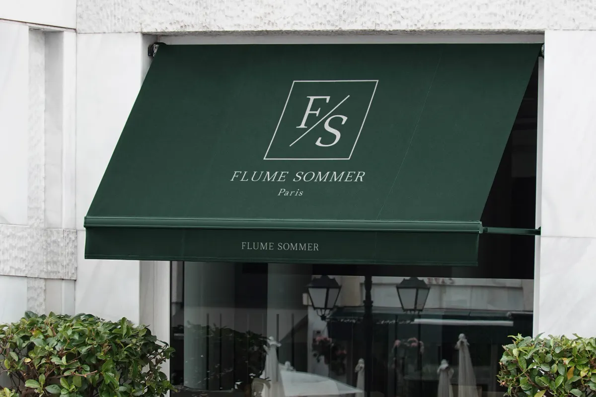 Boutique Canvas Awning Mockup